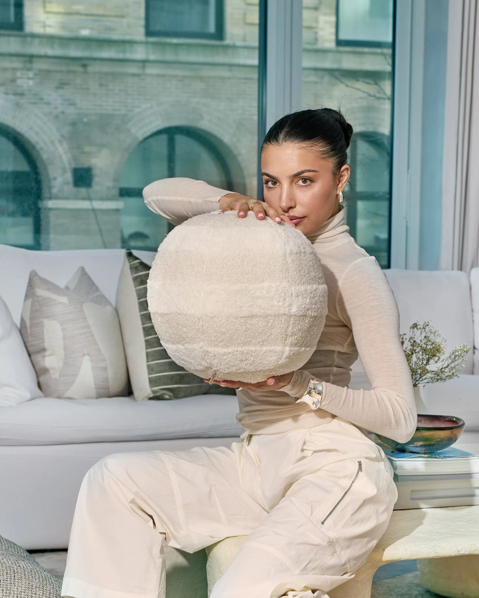 Plush Line Ball / Cream - Image 3