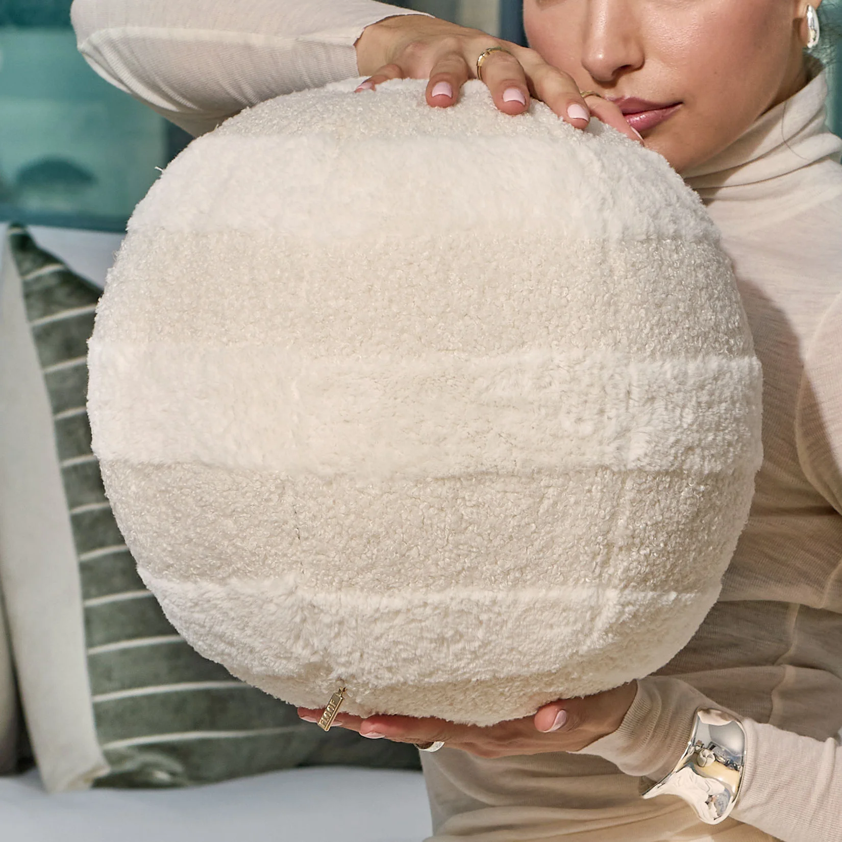 Plush Line Ball / Cream - Image 4